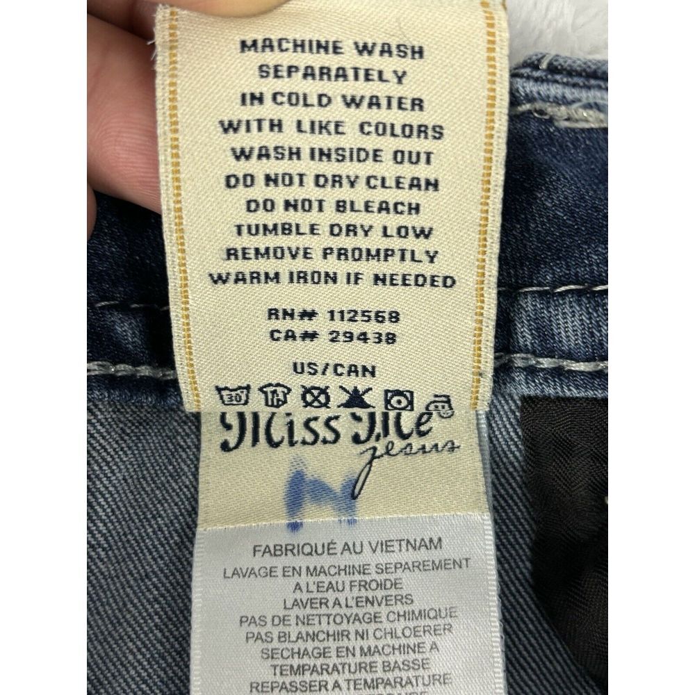 Miss Me Jeans Women's Size 31 Chloe Bootcut Blue Mid Rise Jeans (Hemmed) - Picture 14 of 15